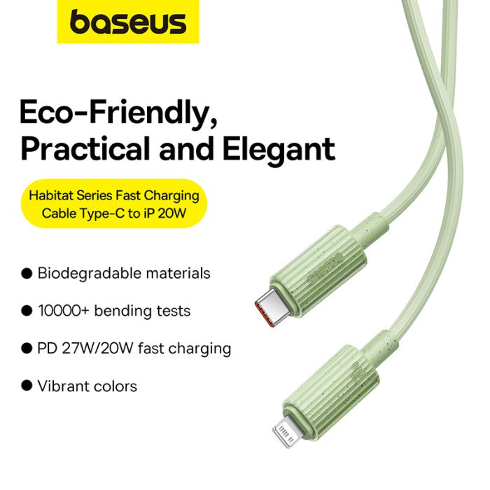 Baseus Kabel Charger Habitat Series Type C to iP Fast Charge 20W 1m