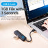 Vention HUB USB 3.0 With Sound Card External Audio TRS 3.5MM and Power Supply 5Gbps - CHI