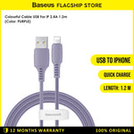 Baseus Colourful Kabel Charger Iphone 14 A to Lightning 1.2M - CALDC-0