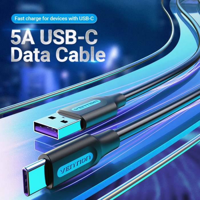 Vention Cable Charger USB A to Type C 5A Fast Charging - COR