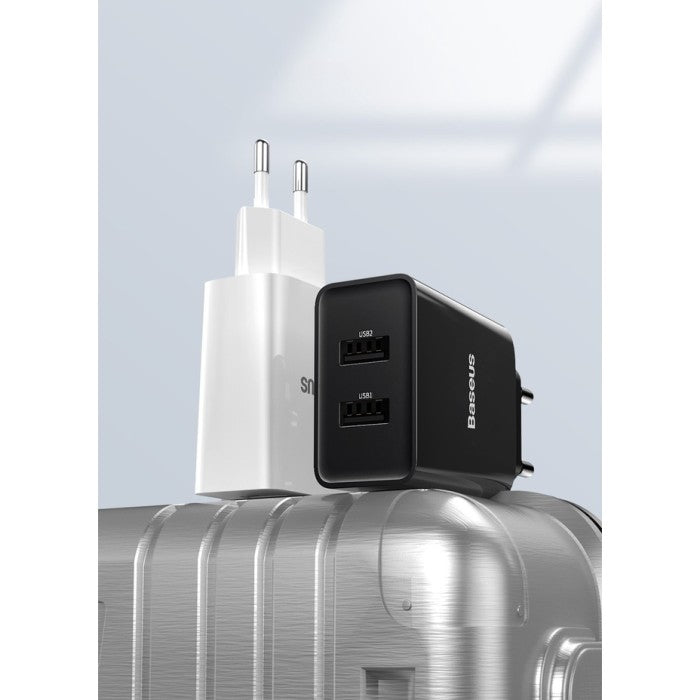 BASEUS Speed Mini Dual U Charger 10.5W (EU) CCFS-R0