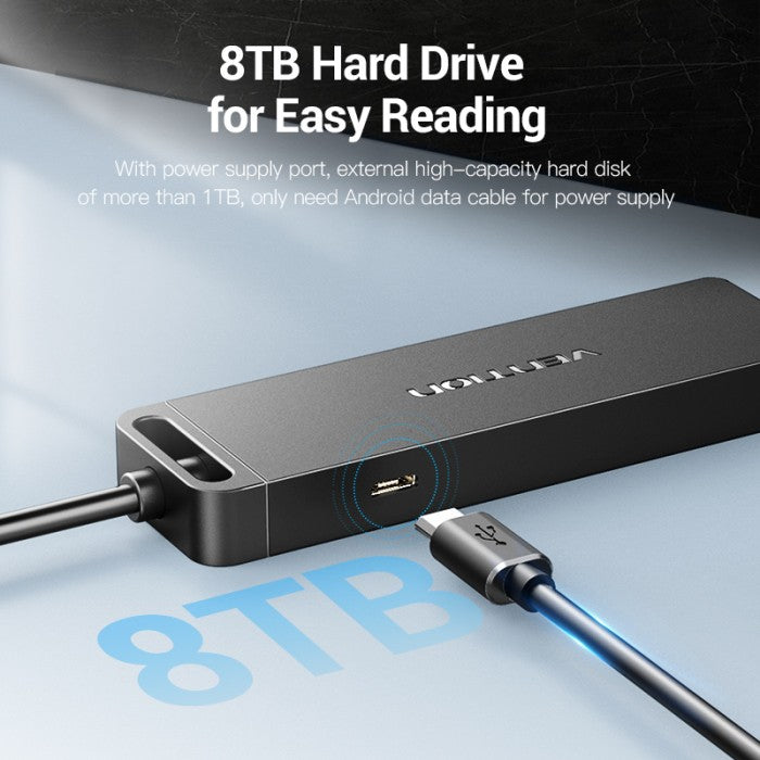 Vention  Hub 4in 1 USB 3.0 with Power Supply - CHL