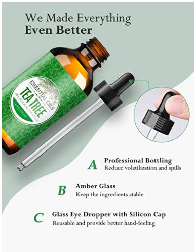 MPOW - Homasy 120ml 100% Pure Tea Tree Essential Oil HMHM616