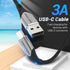 Vention Kabel Charger USB To Type C 3A Fast Charging Cotton Braided - COD