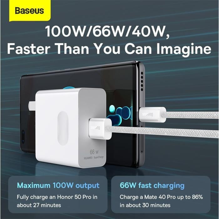 BASEUS Dynamic Series Fast Charging Data Cable USB to Type-C 100W CALD