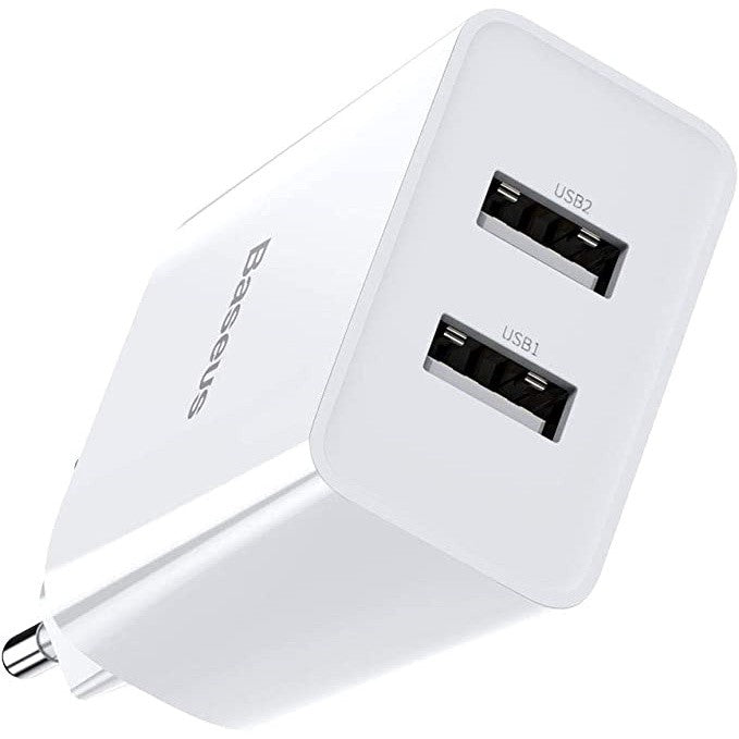 BASEUS Speed Mini Dual U Charger 10.5W (EU) CCFS-R0