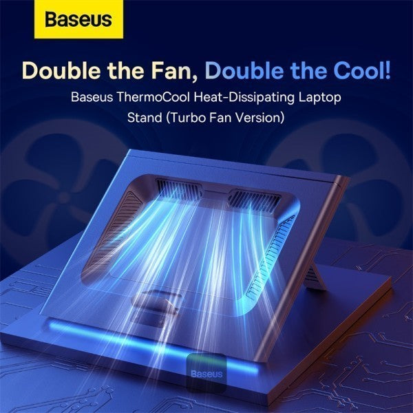 Baseus Laptop Stand Thermo Cool Heat Dissipating Turbo Fan - LUWK0000