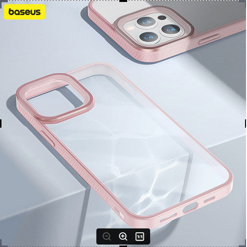 Baseus Crystal Phone Case For iP 13 pro max 2021 Pink