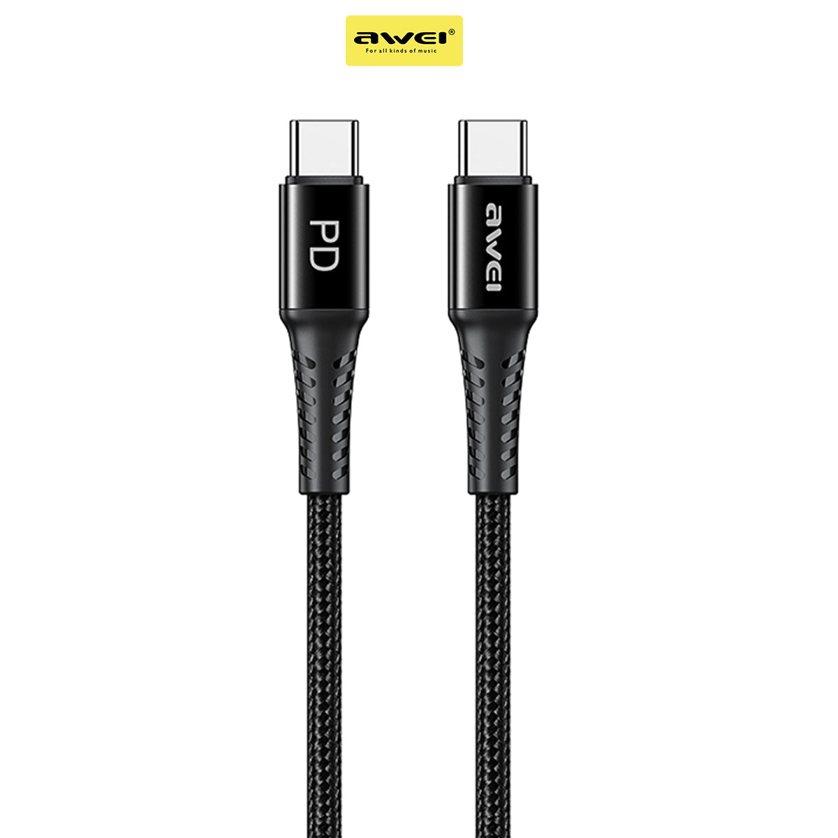 Awei Type-C to Type-C Charging Data Cable CL-111T