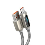 BASEUS Display Fast Charging Data Cable USB to Type-C 5A 1m - CATSK