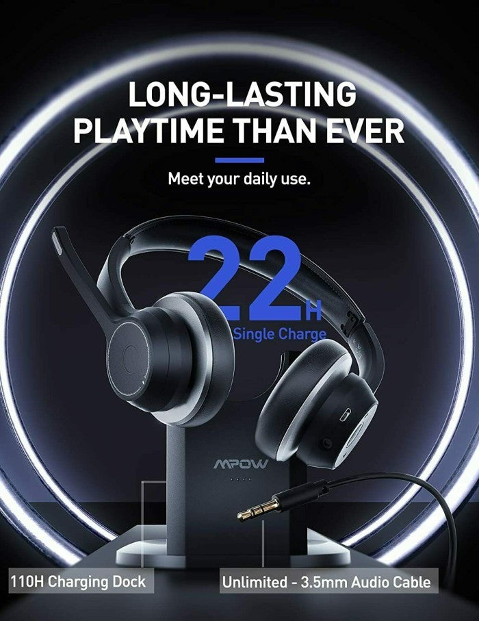 MPOW HC5 Plus Bluetooth Headset - MPBH479BB