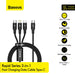 BASEUS Rapid Series 3-in-1 Cable Type-C to C+L+C PD 20W 1.5m CAMLT-SC