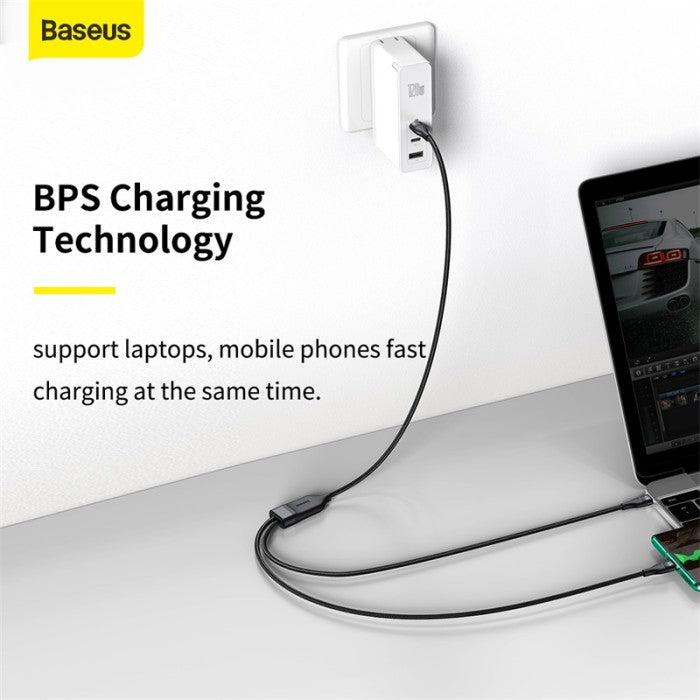BASEUS Flash Series 1-for-2 Fast Charging Cable Type-C 1.5m - CA1T2-C