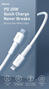 Baseus Mini White Cable Type C to Lightning PD 20W 1M - CATLSW