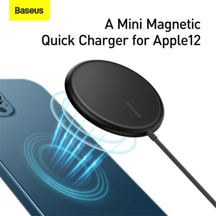 BASEUS Simple Mini Magnetic Wireless Charger - WXJK