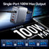 Vention Dash Series Kepala Charger Gan 4 Port USB Type A/C 100W 30W Bundling Cable USB Type C to C 5A 100W PD PPS 480Mbps 1M - TZ-FET
