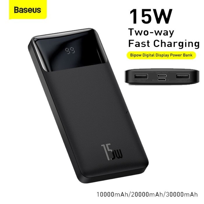 Baseus Bipow Digital Display Powerbank 10000mAh 15W - PPDML-I0