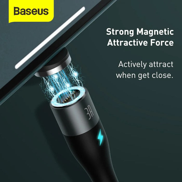 Baseus Zinc 3in1 Magnetic Safe Kabel Charger USB to M+L+C 5A 1m