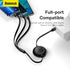 BASEUS Charging Data Cable USB to M+L+C 3.5A 1.1m - CAMJ01 - Biru