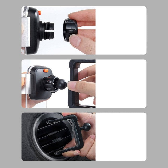 Baseus Easy Control Clamp Car Mount Holder Handphone Round Air Outlet