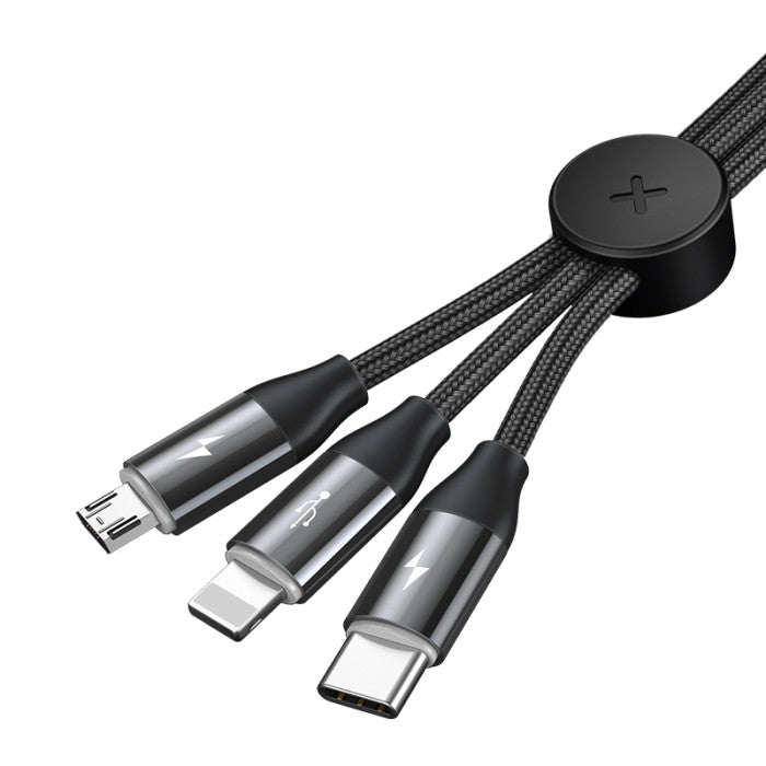 BASEUS Car Co-sharing Cable USB For M+L+T 3.5A 1m CAMLT-FX
