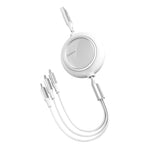 BASEUS Bright Mirror 1for3 Retractabl USB to M L C 3.5A 1.2M CAMLT-MJ