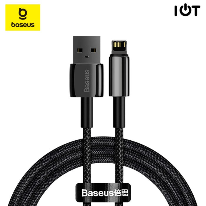 BASEUS Tungsten Gold Fast Charging Data USB to iP 2.4A 2m CALWJ-A
