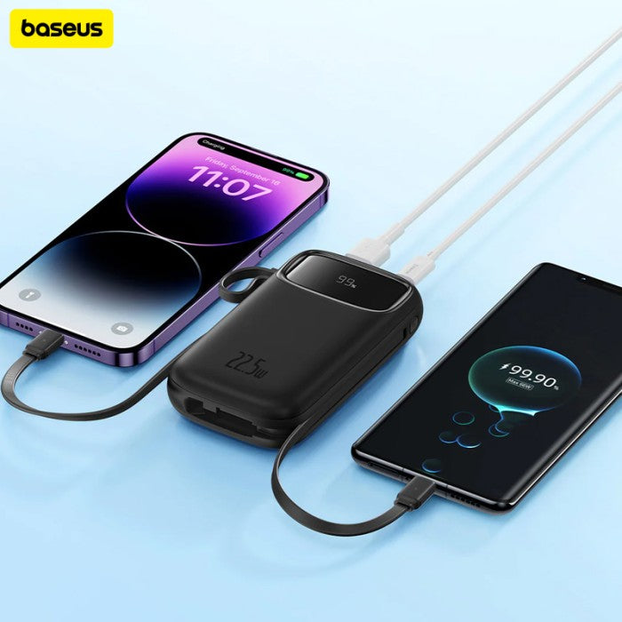 Baseus Qpow2 DualCable Digital Display Power Bank 10000Mah 22.5W