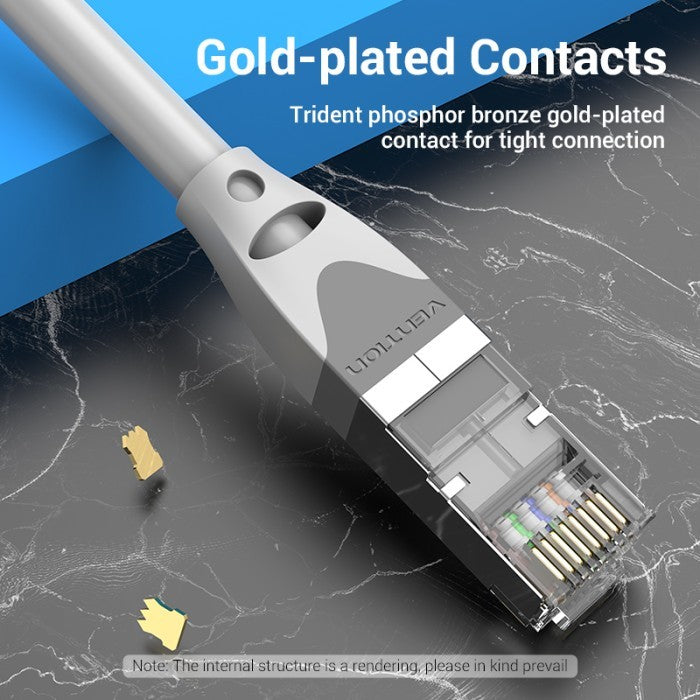 Vention Kabel LAN Cat6a cat6 SFTP Patch Cable RJ45 10Gbps 500Mhz 10M 12M 15M  - IBH