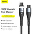 BASEUS Zinc Magnetic Safe Data Cable Type-C to C 100W 1.5m - CATXC-Q