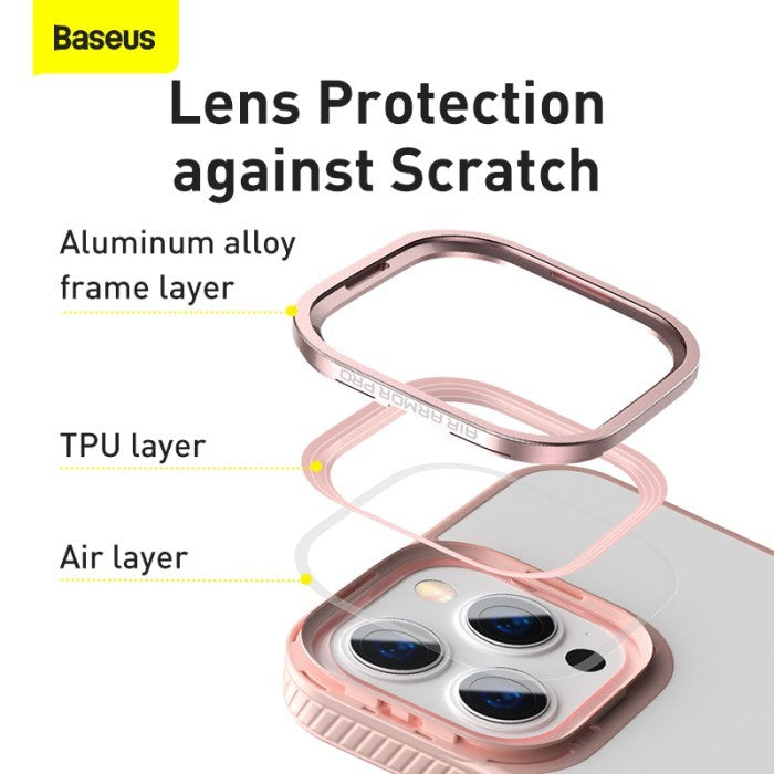 Baseus Crystal Phone Case For iP 13 Pro Pink