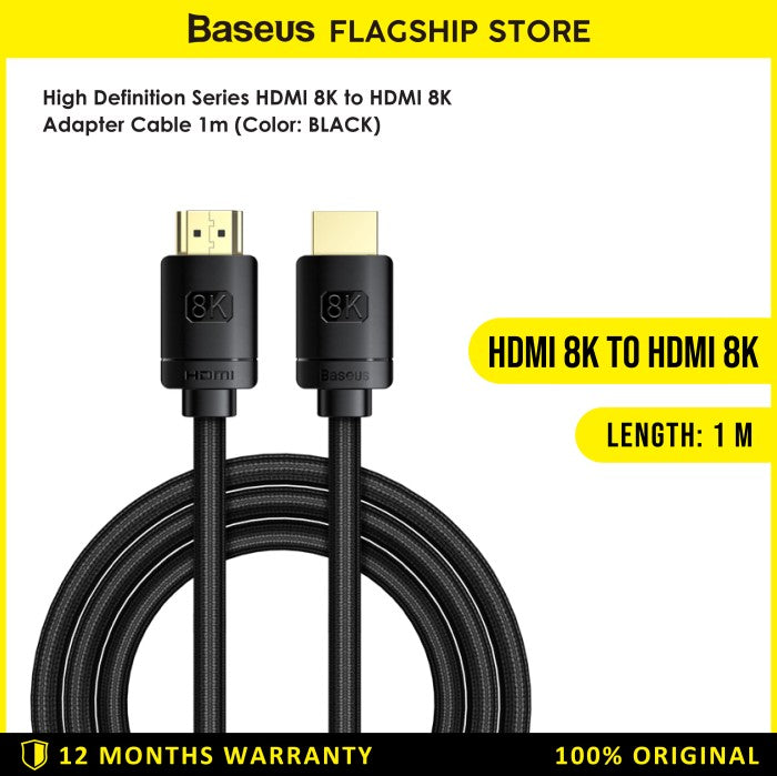 Baseus High Definition Series HDMI 8K to Adapter Cable 1M - CAKGQ-J