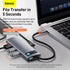 BASEUS Metal Gleam Series 5-in-1 Multifunctional Type-C HUB CAHUB-CX