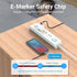 Vention Kabel USB 2.0  Male Type C to Type C Dual Right Angle 5A 100W PD 480 Mbps For Samsung Huawei Xiomi Aluminum Alloy 1M 2M - TAN