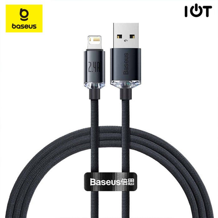 BASEUS Crystal Shine Series Fast Charging Data USB to iP 2.4A CAJY0