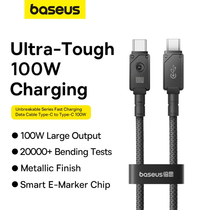 Baseus Unbreakable Series Fast Charging Data Cable Type C to C 100W