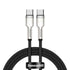 BASEUS Cafule Series Metal Data Cable C to C 100W 2m Hitam CATJK - D
