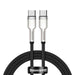 BASEUS Cafule Series Metal Data Cable C to C 100W 2m Hitam CATJK - D