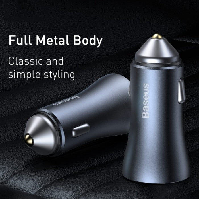 BASEUS Golden Contactor ProDual Quick Charger Car Charger U+C 40W CCJD