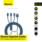 BASEUS Superior Series Fast Charging USB to M L C 3.5A 1.5m CAMLTYS