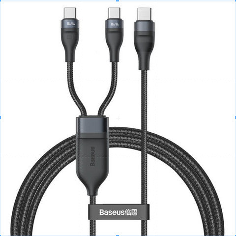 Baseus Flash Series Kabel Charger 2in1 Type C to C 1.5M - CA1T2-C