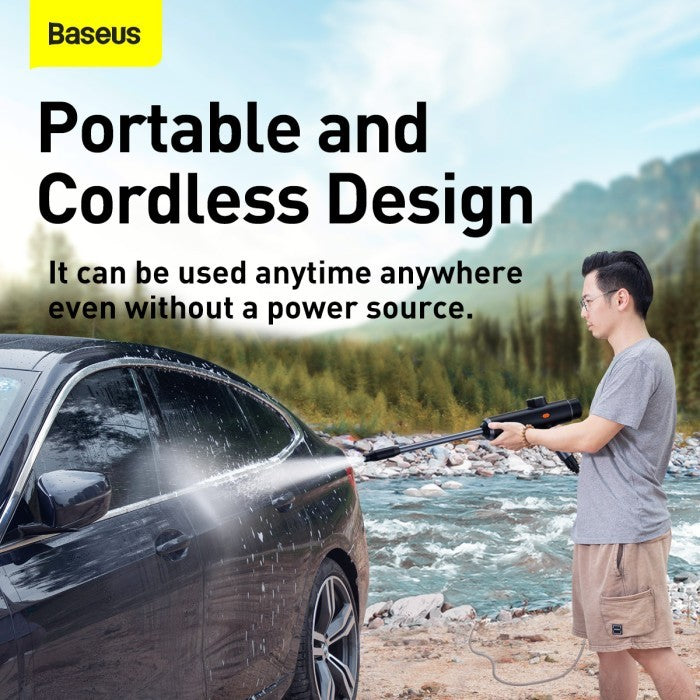 BASEUS Dual Power Portable Electric Car Wash Spray Nozzle (Set)