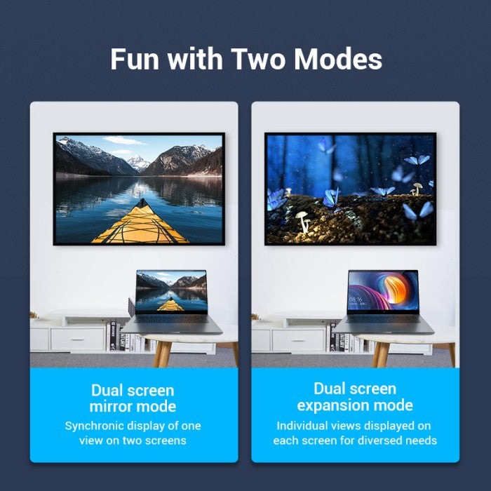 Vention Adapter HDMI 270 Degree Connector Male to Female - AIN