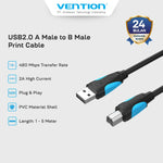 Vention Kabel Printer USB A Male To B Male - VAS-A16