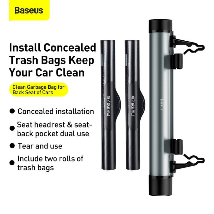 Baseus Car Back Seat Clean Garbage Bag Black - CRLJD-C