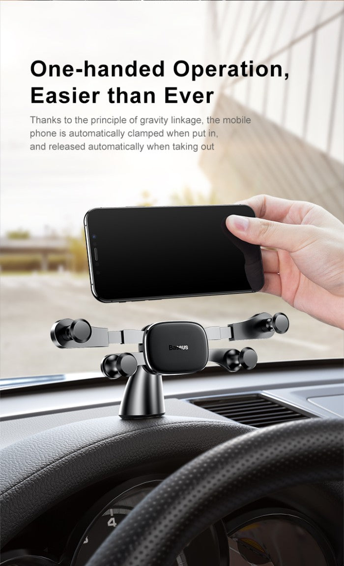 BASEUS Horizontal Screen Gravity Vehicle-mounted Holder - SUYL-HP