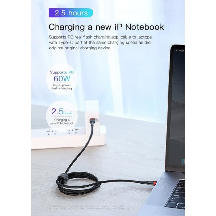 BASEUS Cafule 60W C to C flash charging data cable line 60w 1m CATKLFG