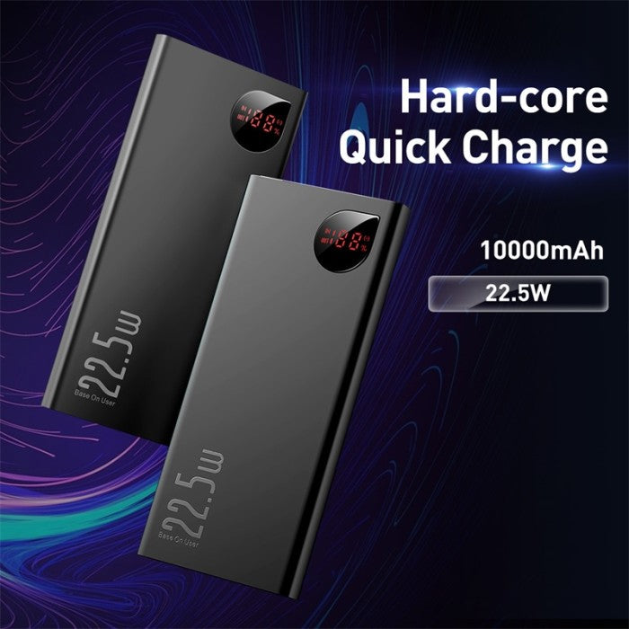 BASEUS Adaman Metal Digital Display QC Powerbank 10000mAh 22.5W PPAD