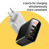 BASEUS Mirror Lake Digital Display 4USB Travel Charger 30W EU CCJMHB-B