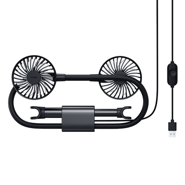 BASEUS Blustery Car Two-Headed Vehicle Fan - CXJF